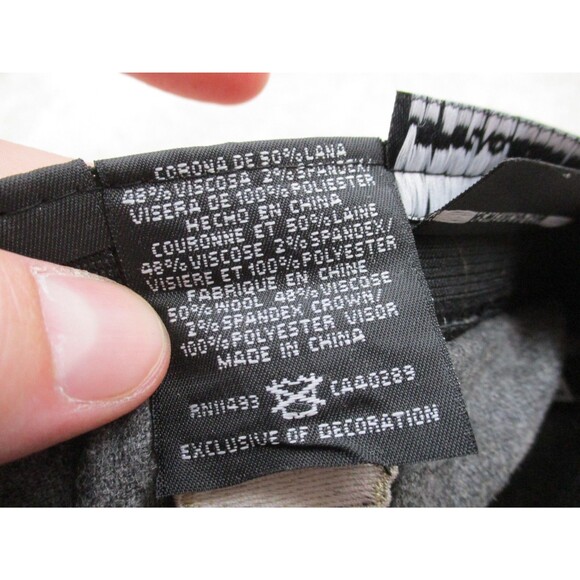 New Orleans Saints Hat Cap Fitted Small Medium Gray Wool New Era Football Mens - Picture 9 of 9